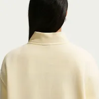 Nike Sportswear Phoenix Fleece женская оверсайз 1/4-Zip Long свитшот цвет коричневый