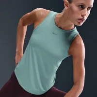 Nike One Classic жіноча Dri-FIT Tank Top колір зелений