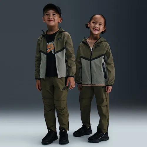 Nike Dri-FIT Little детские 2-Piece Full-Zip Tech Woven набор цвет зеленый