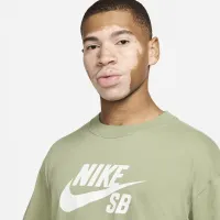 Nike SB мужские Logo Skate футболка цвет зеленый