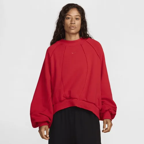 Nike Sportswear Collection жіноча оверсайз Crew-Neck French Terry світшот колір червоний