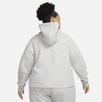 Nike Sportswear Tech Fleece Windrunner женская Full-Zip Толстовка с капюшоном (большие размеры) цвет серый