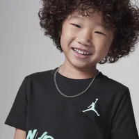 Nike Jordan Warped Galaxy Little дитячі Graphic футболка колір чорний