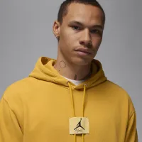 Nike Jordan Flight Fleece мужские Washed Pullover Толстовка с капюшоном Yellow