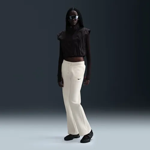 Nike Sportswear Phoenix Fleece женская Mid-Rise Open-Hem Pants цвет белый