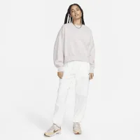 Nike Sportswear Phoenix Fleece женская Over-оверсайз Crew-Neck свитшот цвет фиолетовый