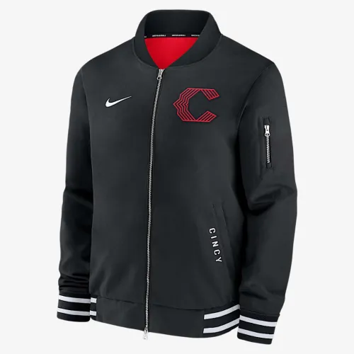 Cincinnati колір червонийs Authentic Collection City Connect чоловічі Nike MLB Full-Zip Bomber Куртка колір чорний