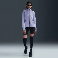Nike Sportswear Tech Fleece Windrunner женская Full-Zip Толстовка с капюшоном цвет фиолетовый