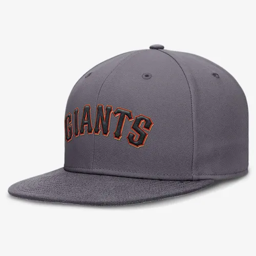 San Francisco Giants True мужские Nike Dri-FIT MLB Fitted Hat цвет серый
