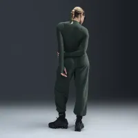 Nike Sportswear Phoenix Fleece женская С высокой Талией оверсайз Sweatpants цвет зеленый