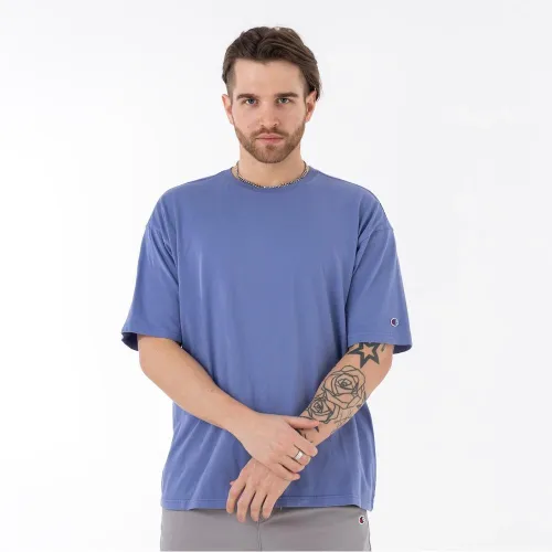Футболка Champion Reverse Weave Acid Washed 218651-BS006 - фіолетова