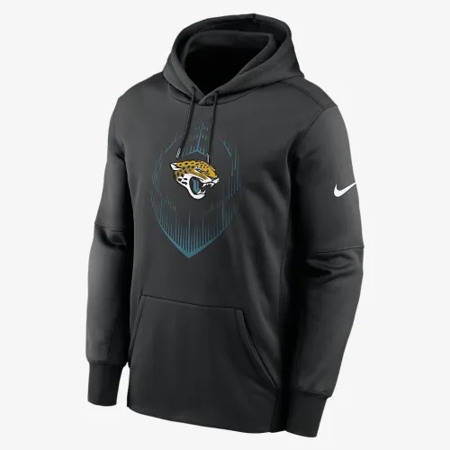 Jacksonville Jaguars Icon Men’s Nike Therma NFL Pullover Толстовка з капюшоном колір чорний