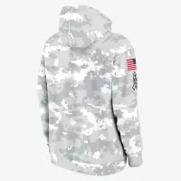 цвет зеленый Bay Packers Salute to Service Primary Edge Club мужские Nike NFL Pullover Толстовка с капюшоном цвет белый