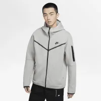 Nike Sportswear Tech Fleece мужские Full-Zip Толстовка с капюшоном цвет серый