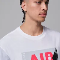 Nike Jordan мужские Graphic футболка цвет белый