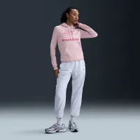Nike женская Weightlifting Pullover Толстовка с капюшоном Pink