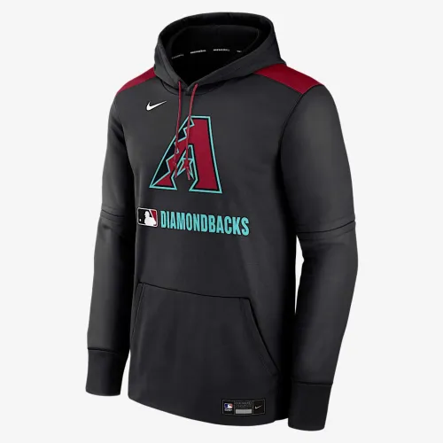 Arizona Diamondbacks Authentic Collection чоловічі Nike Therma MLB Pullover Толстовка з капюшоном колір чорний
