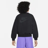 Nike Sportswear Icon Fleece Big дитячі оверсайз світшот колір чорний