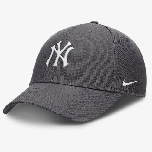 New York Yankees Club мужские Nike Dri-FIT MLB Adjustable Hat цвет серый