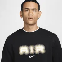 Nike Air чоловічі Fleece Crew-Neck світшот колір чорний