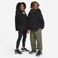 Nike High-Pile Fleece Big детские (Girls') Therma-FIT тренировочные Куртка цвет черный