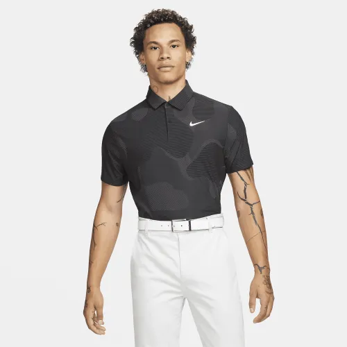 Nike Dri-FIT ADV Tour чоловічі Camo для гольфу Polo колір чорний