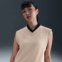 Nike женская V-Neck для гольфа Vest цвет коричневый