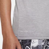 Nike Heather Big детские (для мальчиков) Half Sleeve Hydroguard цвет серый