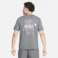 Nike Hyverse мужские Dri-FIT UV Short-Sleeve Versatile Top цвет серый