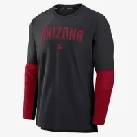 Arizona Diamondbacks Authentic Collection Player чоловічі Nike Dri-FIT MLB Pullover світшот колір чорний
