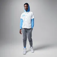 Nike Jordan Big детские Hooded Jumpman Baseball Pullover цвет белый
