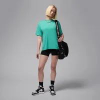 Nike Jordan Sport жіноча Diamond Short-Sleeve Top колір зелений