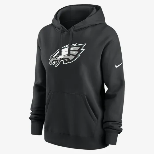 Philadelphia Eagles Club жіноча Nike NFL Pullover Толстовка з капюшоном колір чорний