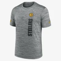 Pittsburgh Steelers Sideline Velocity чоловічі Nike Dri-FIT NFL футболка колір сірий