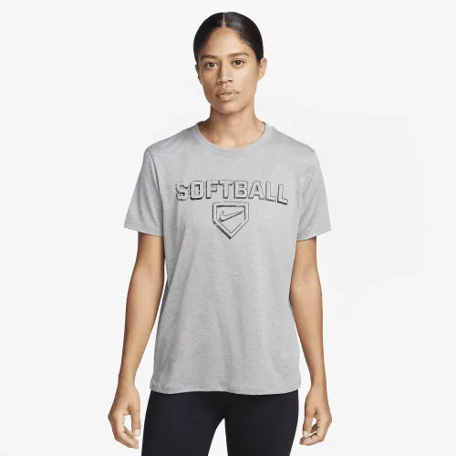 Nike Dri-FIT женская Softball футболка цвет серый