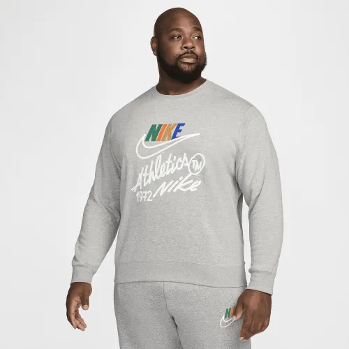 Nike Club Fleece чоловічі Crew колір сірий