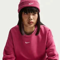 Nike Sportswear Phoenix Fleece жіноча оверсайз Crew-Neck світшот колір фіолетовий