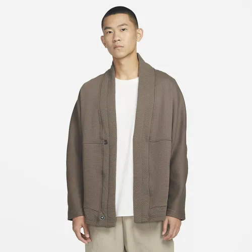 Nike Yoga чоловічі Fleece Top колір коричневий