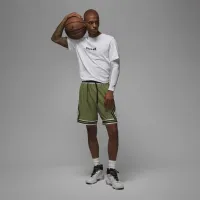 Nike Jordan Dri-FIT Sport мужские Woven Diamond шорты цвет зеленый