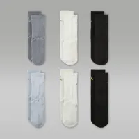 Nike Jordan Everyday Essentials Big дитячі Crew шкарпетки (6 пар) колір чорний