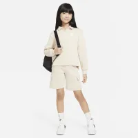 Nike Sportswear Club Fleece Big детские (Girls') Polo Top цвет коричневый