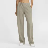 Nike Sportswear Chill Terry женская Mid-Rise French Terry Open-Hem Sweatpants цвет зеленый