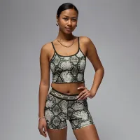 Nike Jordan Sport женская Printed Cropped Tank цвет зеленый