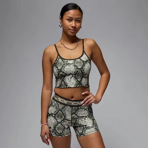 Nike Jordan Sport жіноча Printed Cropped Tank колір зелений