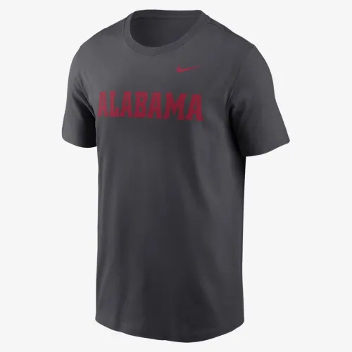 Alabama Crimson Tide Primetime Wordmark мужские Nike College футболка цвет серый