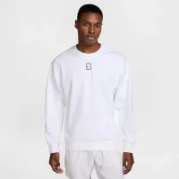 NikeCourt Heritage чоловічі Dri-FIT Fleece Crew колір білий