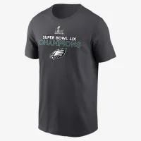 Philadelphia Eagles Super Bowl LIX Champions Roster чоловічі Nike NFL футболка колір сірий
