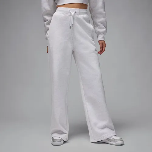 Nike Jordan Flight Fleece женская Open-Hem Pants цвет коричневый