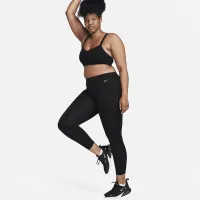 Nike Universa женская Medium-Support Mid-Rise 7/8 лосины с карманамицвет черный