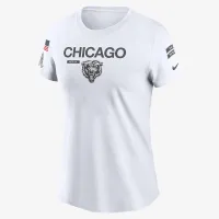 Chicago Bears Salute to Service Legend женская Nike NFL футболка цвет белый